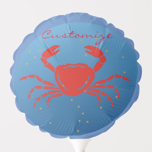 Cancer Crab Zodiac Thunder_Cove Balloon
