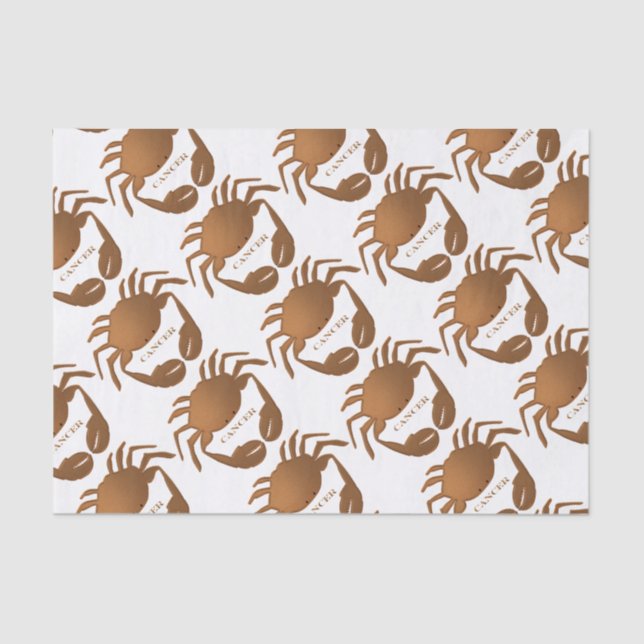 Cancer Crab Zodiac Tissue Paper (Front)