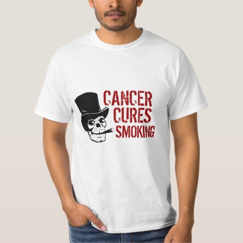 Cancer Cures Smoking Smoking Skull with Top Hat
