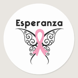 Cancer de Mama - Esperanza Classic Round Sticker
