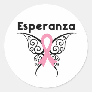 Cancer de Mama - Esperanza Classic Round Sticker