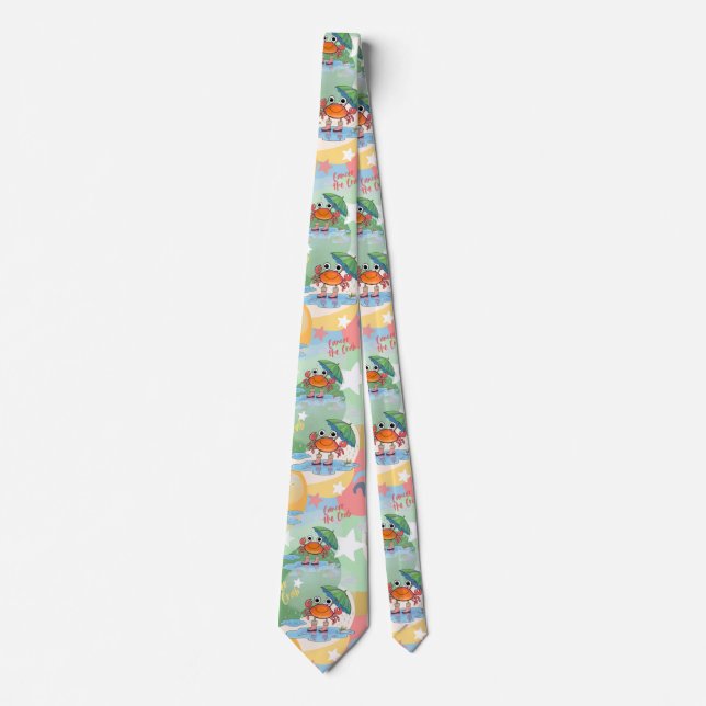 Cancer design gift for Zodiac star gazers Neck Tie (Front)