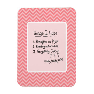 Cancer Diagnosis Light Humor  Magnet