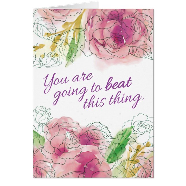 Cancer Diagnosis, You are Going to Beat this Thing (Front)