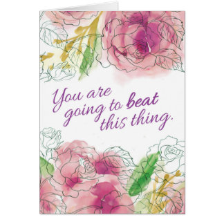 Cancer Diagnosis, You are Going to Beat this Thing