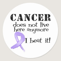 Cancer Does Not Live Here Anymore Classic Round Sticker
