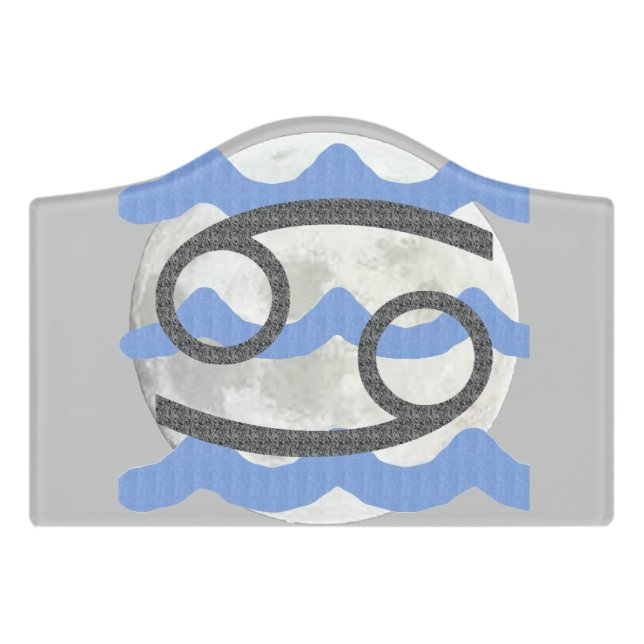 Cancer Door Sign (Small Crest Front)