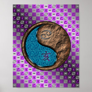 Cancer & Earth Boar Poster