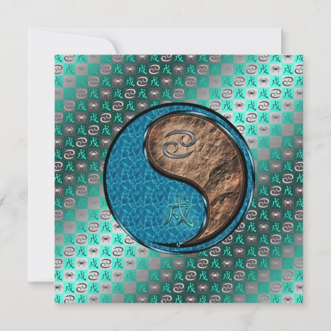 Cancer & Earth Dog Card (Front)