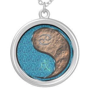 Cancer & Earth Dog Silver Plated Necklace