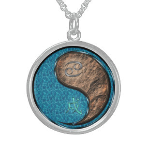 Cancer & Earth Dog Sterling Silver Necklace
