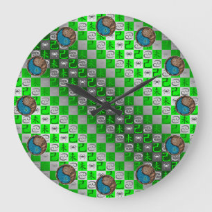 Cancer & Earth Goat Large Clock