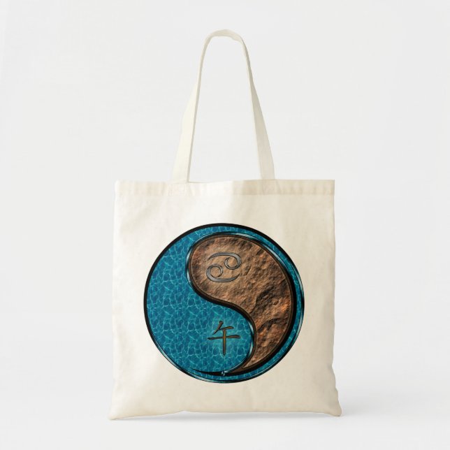 Cancer & Earth Horse Tote Bag (Front)