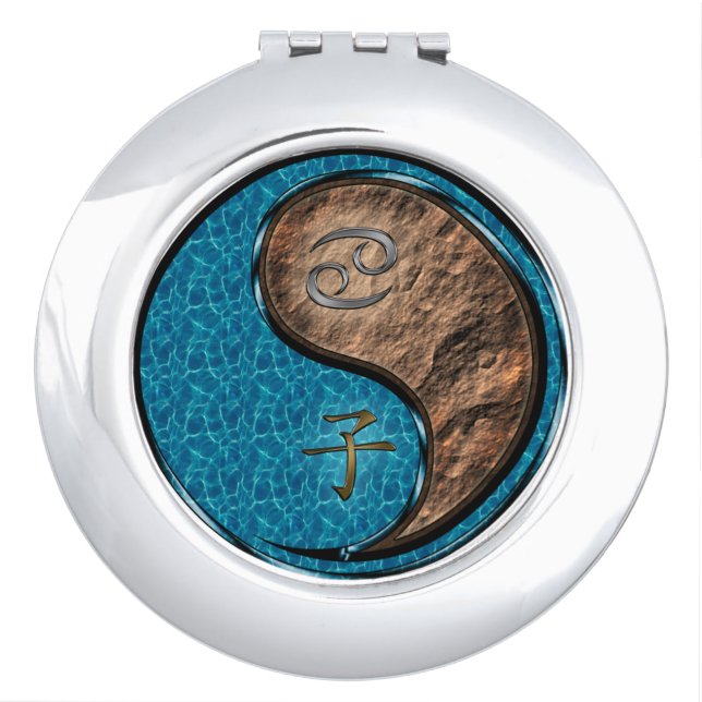 Cancer & Earth Rat Compact Mirror (Front)