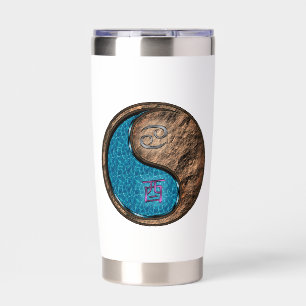 Cancer & Earth Rooster Insulated Tumbler