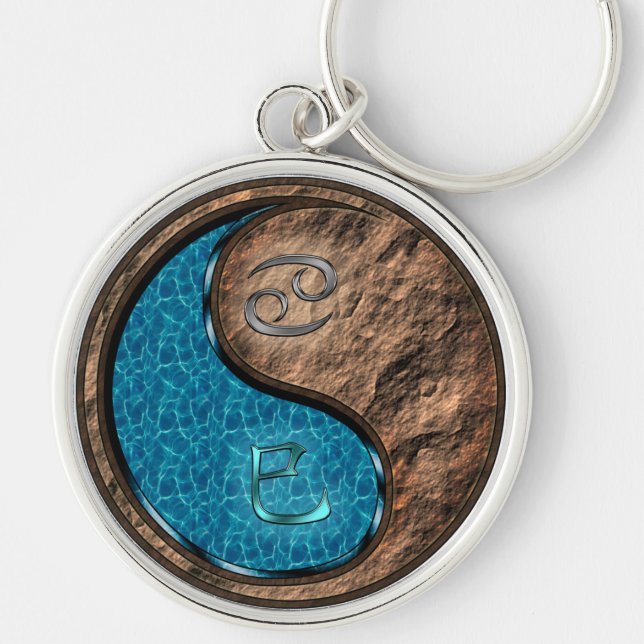 Cancer & Earth Snake Keychain (Front)