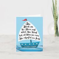Cancer Encouragement, for Her, She Adjusted Sails
