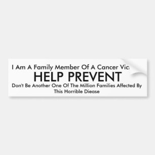 Cancer Families Bumper Sticker