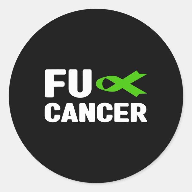 Cancer - Fck Bile Duct Cancer Awareness 4  Classic Round Sticker (Front)