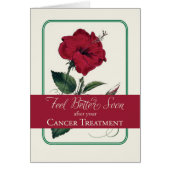 Cancer Feel Better, Red Hibiscus Flower, Religious (Front)
