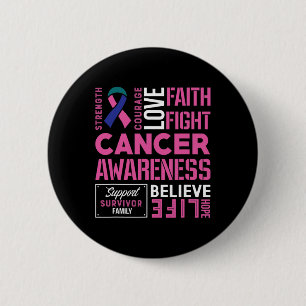 Cancer Fight Cancer Ribbon 11 Button