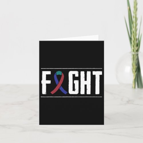 Cancer Fight Cancer Ribbon 12  Card