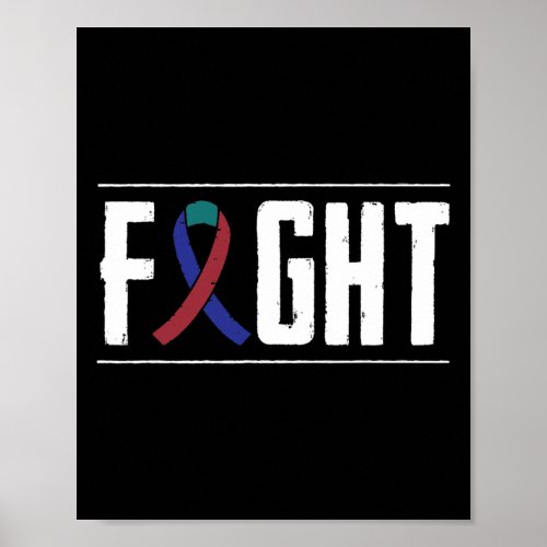 Cancer Fight Cancer Ribbon 12  Poster