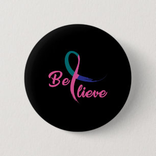 Cancer Fight Cancer Ribbon 14  Button