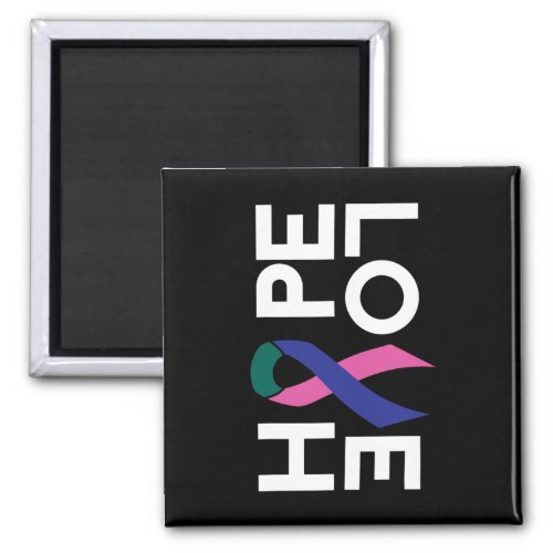 Cancer Fight Cancer Ribbon 15  Magnet