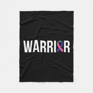 Cancer Fight Cancer Ribbon 17 Fleece Blanket