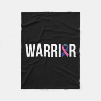 Cancer Fight Cancer Ribbon 17 Fleece Blanket