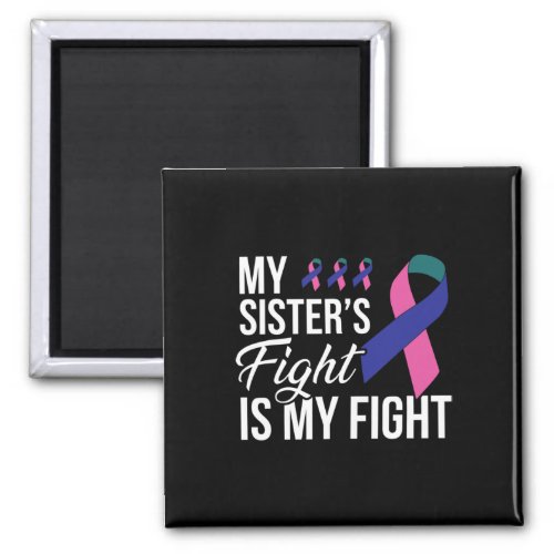 Cancer Fight Cancer Ribbon 19  Magnet