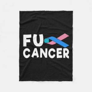 Cancer Fight Cancer Ribbon 21 Fleece Blanket