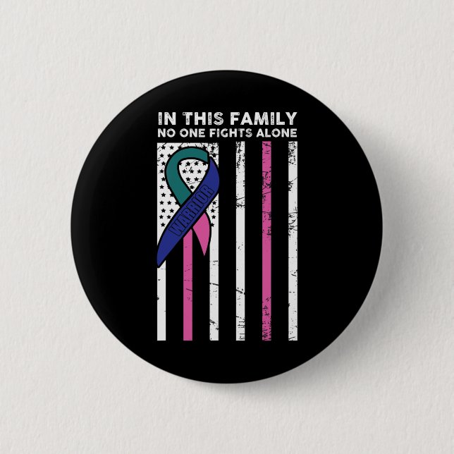 Cancer Fight Cancer Ribbon 28  Button (Front)