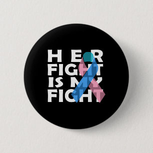Cancer Fight Cancer Ribbon 8 Button
