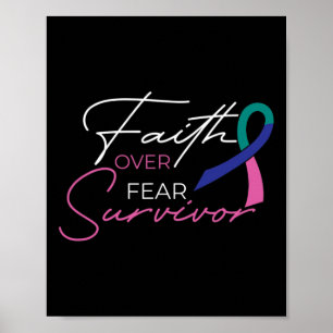 Cancer Fight Cancer Ribbon Poster