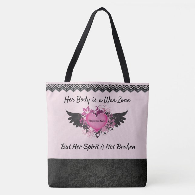 Cancer Fighter, Tote Bag (Front)