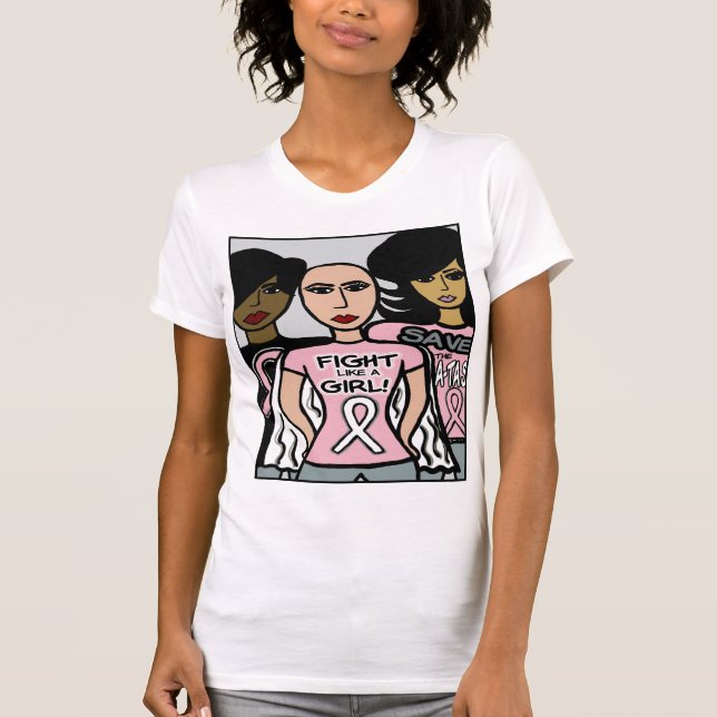CANCER FIGHTING DIVAS T-Shirt (Front)