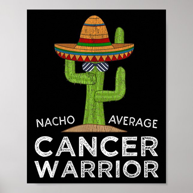 Cancer Fighting Support _ Funny Cancer Fighter War Poster (Front)