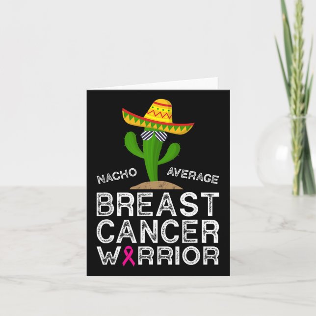 Cancer Fighting Support Funny Cancer Fighter Warri Card (Front)