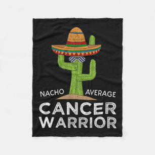 Cancer Fighting Support Funny Cancer Fighter Warri Fleece Blanket