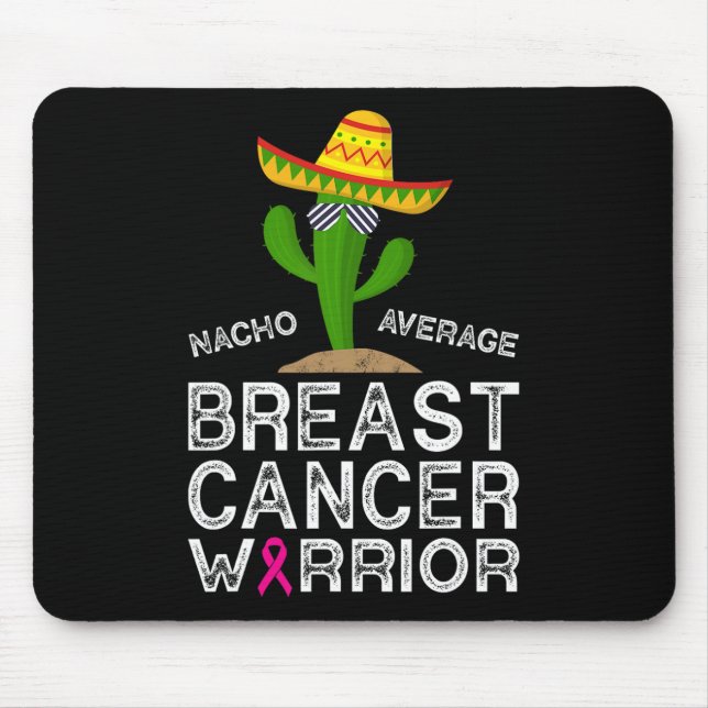Cancer Fighting Support Funny Cancer Fighter Warri Mouse Pad (Front)