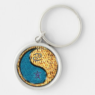 Cancer & Fire Boar Keychain