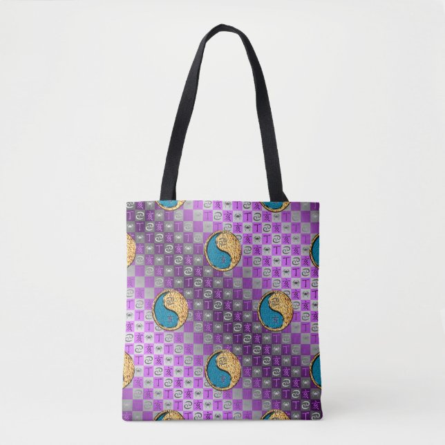 Cancer & Fire Boar Tote Bag (Front)