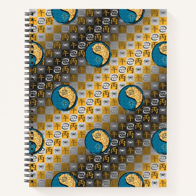 Cancer & Fire Horse Notebook (Front)