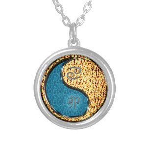 Cancer & Fire Rabbit Silver Plated Necklace