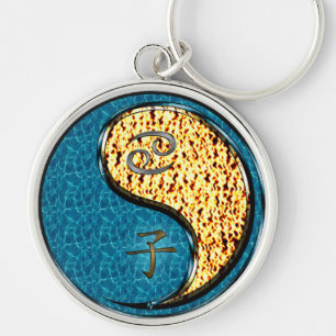 Cancer & Fire Rat Keychain