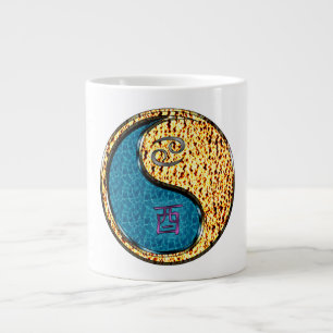 Cancer & Fire Rooster Giant Coffee Mug