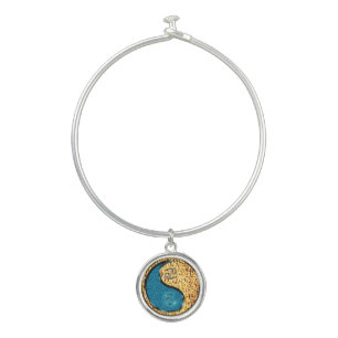 Cancer & Fire Snake Bangle Bracelet