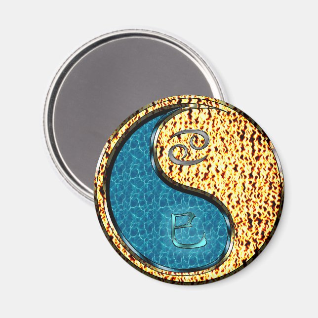 Cancer & Fire Snake Magnet (Front/Back)